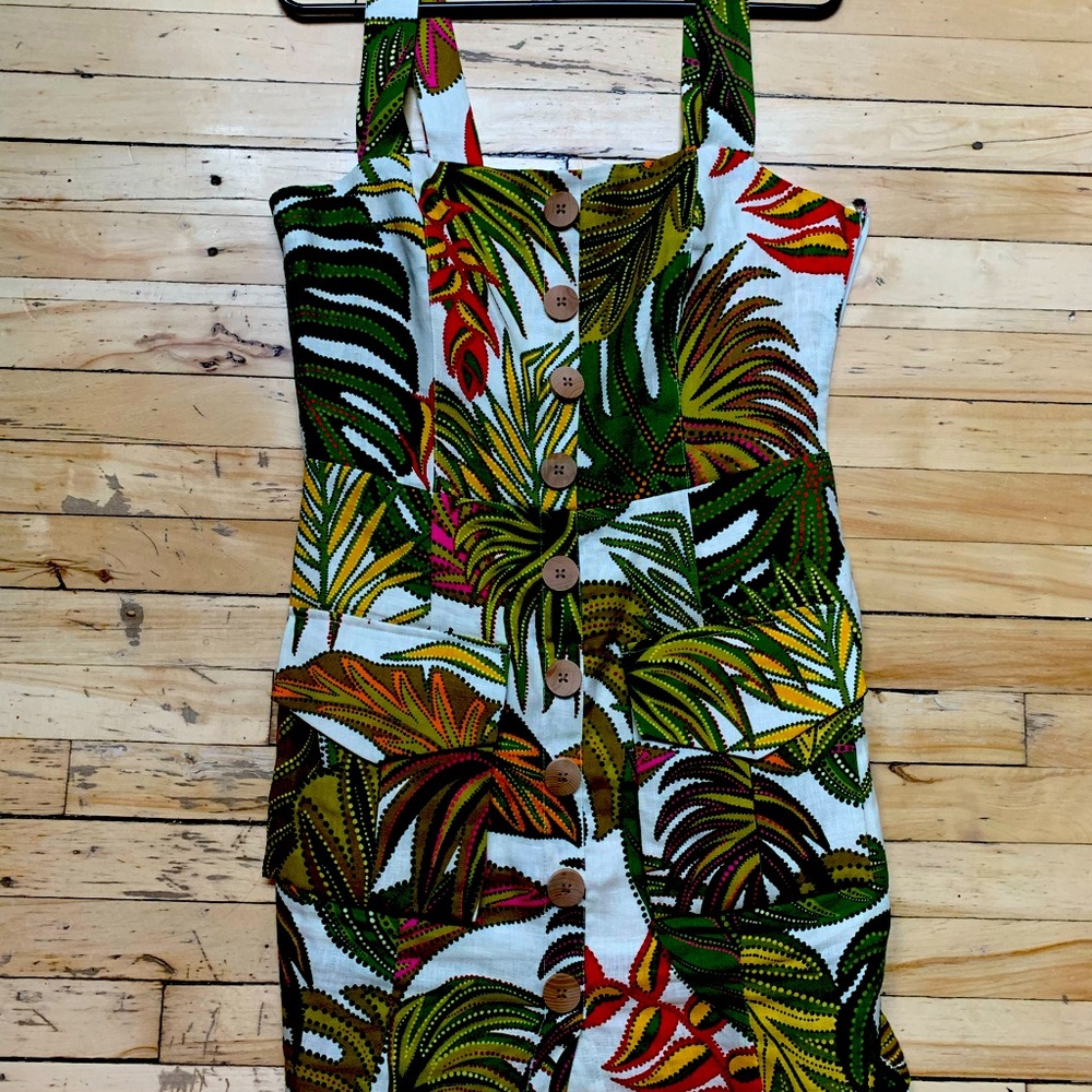 Farm Rio mini dress, linen